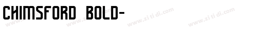 chimsford bold字体转换